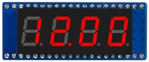 waveshare 4-Digit 8-Segment Display Module for Raspberry Pi Pico Embedded 74HC595 Driver SPI-Compatible Comes with Raspberry Pi Pico C/C++ and MicroPython Demo