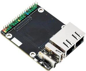 for Raspberry Pi Compute Module 4, Mini Dual Gigabit Ethernet Base Board Onboard for Raspberry Pi Compute Module 4, Mini Dual Gigabit Ethernet Base Board Onboard