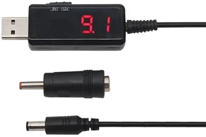 USB Boost Converter Cable DC 5V to 9V 12V USB Step-up Cable USB to DC 5.5x2.1mm USB Boost Converter Cable DC 5V to 9V 12V USB Step-up Cable USB to DC 5.5x2.1mm