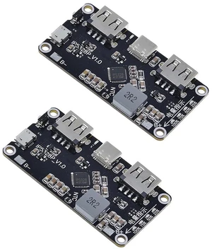 2pcs IP5328P Dual USB Battery Fast Charge Module Bi-Directional 18W Fast Chargin 2pcs IP5328P Dual USB Battery Fast Charge Module Bi-Directional 18W Fast Chargin