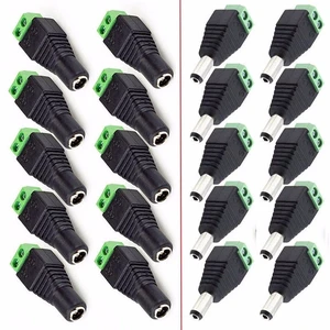 10Pair Male Female 5.5 X 2.1mm DC Power Plug CCTV 12V Power Terminal Connector 10Pair Male Female 5.5 X 2.1mm DC Power Plug CCTV 12V Power Terminal Connector