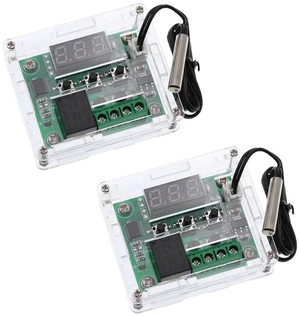 2pcs W1209 with Case 12V DC Digital Temperature Controller Board Micro Digital T 2pcs W1209 with Case 12V DC Digital Temperature Controller Board Micro Digital T