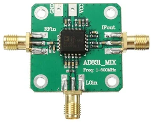 0.1-500MHz AD831 High Frequency RF Mixer Drive Amplifier Module Board HF VHF/UHF 0.1-500MHz AD831 High Frequency RF Mixer Drive Amplifier Module Board HF VHF/UHF