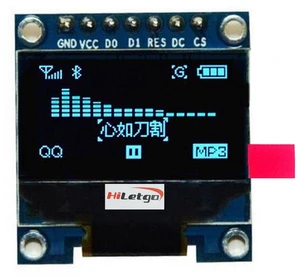0.96" inch SPI Serial 128 * 64 12864 Characters OLED LCD Display SSD1306 for 51 0.96" inch SPI Serial 128 * 64 12864 Characters OLED LCD Display SSD1306 for 51