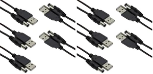 5pcs USB 2.0 A Male to DC 5.5x2.1mm 5 Volt DC Connector Charge Barrel Jack Power 5pcs USB 2.0 A Male to DC 5.5x2.1mm 5 Volt DC Connector Charge Barrel Jack Power