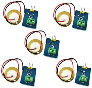 5pcs Piezoelectric Sensor Analog Ceramic Vibration Sensor Module Piezoelectricit 5pcs Piezoelectric Sensor Analog Ceramic Vibration Sensor Module Piezoelectricit