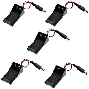 5pcs Battery Holder Box with DC Plug for Arduino Raspberry Pi 5pcs Battery Holder Box with DC Plug for Arduino Raspberry Pi