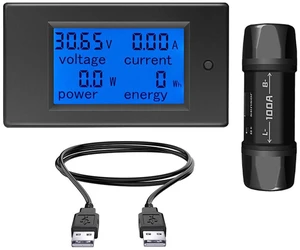 PZEM-051 DC Digital Ammeter Voltmeter DC6.5-100V 0-100A Multi-Functional Voltage PZEM-051 DC Digital Ammeter Voltmeter DC6.5-100V 0-100A Multi-Functional Voltage