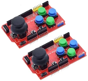 2pcs Gamepad Joystick Shield for Arduino Expansion Board Analog Keyboard and Mou 2pcs Gamepad Joystick Shield for Arduino Expansion Board Analog Keyboard and Mou