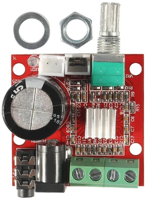 PAM8610 Mini Stereo AMP Audio Amplify Board Digital Portable Ampli Module 10W+10 PAM8610 Mini Stereo AMP Audio Amplify Board Digital Portable Ampli Module 10W+10