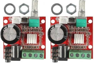 PAM8610 Mini Stereo AMP Audio Amplify Board Digital Portable Ampli Module 10W+10 PAM8610 Mini Stereo AMP Audio Amplify Board Digital Portable Ampli Module 10W+10