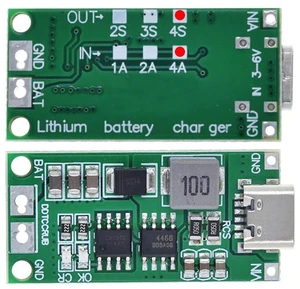 2pcs Multi-Cell 2S 3S 4S USB-C to 8.4V 12.6V 16.8V (4S 4A) Step-Up Boost LiPo Po 2pcs Multi-Cell 2S 3S 4S USB-C to 8.4V 12.6V 16.8V (4S 4A) Step-Up Boost LiPo Po