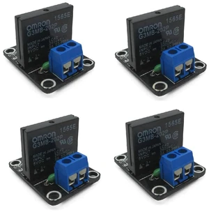 4pcs 5V 1 Channel High Level Solid State Relay Module DC Control AC 240V 2A with 4pcs 5V 1 Channel High Level Solid State Relay Module DC Control AC 240V 2A with