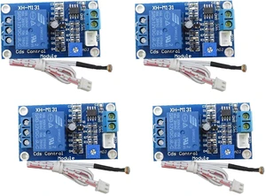 2pcs 12V Photoresistor Sensor Relay Module Car Light Automatic Control Switch wi 2pcs 12V Photoresistor Sensor Relay Module Car Light Automatic Control Switch wi
