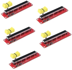 5pcs 10K Logarithmic Slide Potentiometer Log Slide Pot Potentiometer Module Dual 5pcs 10K Logarithmic Slide Potentiometer Log Slide Pot Potentiometer Module Dual