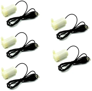 5pcs DC3-6V Low Noise Brushless Motor Pump Mini Micro Submersible Water Pump Hor 5pcs DC3-6V Low Noise Brushless Motor Pump Mini Micro Submersible Water Pump Hor