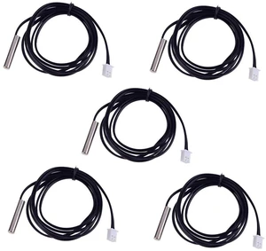 5pcs NTC Temperature Sensor 100K 1% NTC B3950 Waterproof Probe Thermistor Accura 5pcs NTC Temperature Sensor 100K 1% NTC B3950 Waterproof Probe Thermistor Accura
