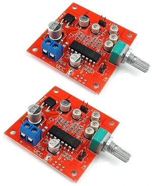 2pcs PT2399 Microphone Reverberation Reverb Amplifier Plate AMP Board 2pcs PT2399 Microphone Reverberation Reverb Amplifier Plate AMP Board