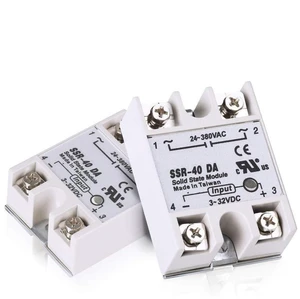2pcs SSR-40DA Solid State Relay Single Phase Semi-Conductor Relay Input 3-32V DC 2pcs SSR-40DA Solid State Relay Single Phase Semi-Conductor Relay Input 3-32V DC