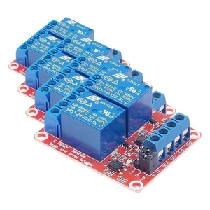 2pcs DC 24V 2 Channel Relay Module with Isolated Optocoupler High and Low Level 2pcs DC 24V 2 Channel Relay Module with Isolated Optocoupler High and Low Level