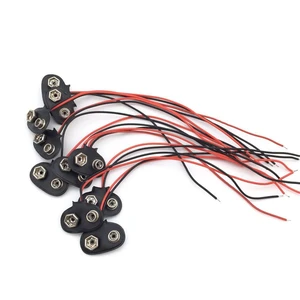 10pcs 9V Battery Clips 9 Volt T-Type Snap-on Battery Buckle Leather Snap on Batt 10pcs 9V Battery Clips 9 Volt T-Type Snap-on Battery Buckle Leather Snap on Batt