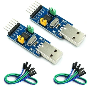 2pcs CH341T Downloader Tool USB to I2C IIC USB to UART TTL Convert Adapter Seria 2pcs CH341T Downloader Tool USB to I2C IIC USB to UART TTL Convert Adapter Seria
