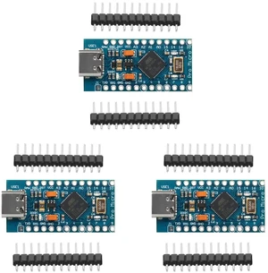 3pcs Pro Micro ATmega32U4 5V/16MHz Type-C Module with Pin Headers Compitable wit 3pcs Pro Micro ATmega32U4 5V/16MHz Type-C Module with Pin Headers Compitable wit