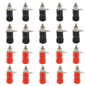 20pcs JS-910B JS-919 Terminal Wire Connectors JS-910B Jack Socket Female Binding 20pcs JS-910B JS-919 Terminal Wire Connectors JS-910B Jack Socket Female Binding
