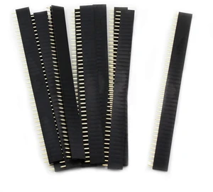 10pcs 1x40P Single Row Female Pin 2.54mm Pitch Vertical Pin 10pcs 1x40P Single Row Female Pin 2.54mm Pitch Vertical Pin