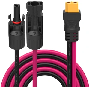 Solar Panel to XT60 Charge Extension Cable, Solar Connector to XT60 Adapter Cabl Solar Panel to XT60 Charge Extension Cable, Solar Connector to XT60 Adapter Cabl