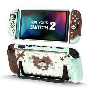Protective Case Set compatible with Switch 2, Mint Choco Bear Protective Case Set compatible with Switch 2, Mint Choco Bear