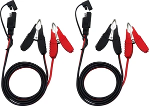 3.2ft 12V 14AWG Alligator Butterfly Clip to SAE Connector Quick Release Disconne 3.2ft 12V 14AWG Alligator Butterfly Clip to SAE Connector Quick Release Disconne