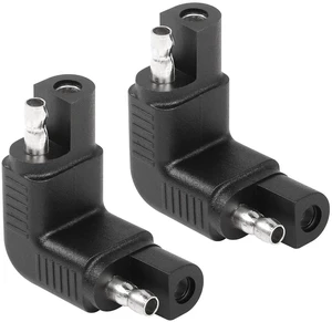 Right Angle SAE Polarity Reverse Adapter, 90 Degree SAE to SAE Plug Quick Discon Right Angle SAE Polarity Reverse Adapter, 90 Degree SAE to SAE Plug Quick Discon