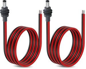 DC5521 Power Pigtails Cable for Starlink Mini, 14AWG DC 5.5mm x 2.1mm Male Plug DC5521 Power Pigtails Cable for Starlink Mini, 14AWG DC 5.5mm x 2.1mm Male Plug