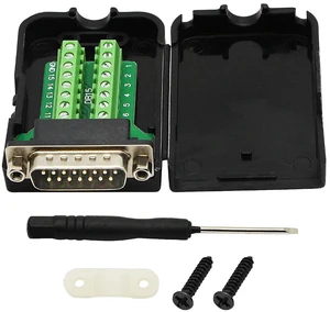 DB15 Breakout Connector - DB15 Screw Wiring Terminal Signal Module Breakout PCB DB15 Breakout Connector - DB15 Screw Wiring Terminal Signal Module Breakout PCB