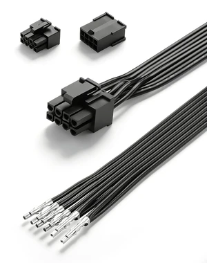 PCIe 8 Pin (6+2) Male Bare Wire DIY Cabl with 5557/5559 8Pin Connector for PSU C PCIe 8 Pin (6+2) Male Bare Wire DIY Cabl with 5557/5559 8Pin Connector for PSU C