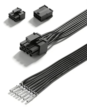 PCIe 8 Pin (6+2) Male Bare Wire DIY Cabl with 5557/5559 8Pin Connector for PSU C PCIe 8 Pin (6+2) Male Bare Wire DIY Cabl with 5557/5559 8Pin Connector for PSU C