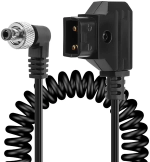 D-Tap to Locking Right Angled DC 12V Coiled Cable,Replacement Dtap to 12V DC5525 D-Tap to Locking Right Angled DC 12V Coiled Cable,Replacement Dtap to 12V DC5525
