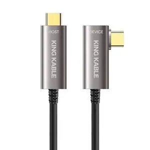Optical Fiber USB3.1 Gen2 TypeC 90° Right Angle Cable 10Gbps Backward Compatible with USB3.0 USB2.0 USB1.1 Verison Optical Fiber USB3.1 Gen2 TypeC 90° Right Angle Cable 10Gbps Backward Compatible with USB3.0 USB2.0 USB1.1 Verison