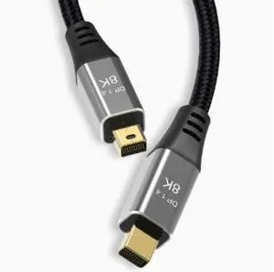 Mini DisplayPort to Mini DisplayPort Cable 6.6FT (2M), 8K Ultra HD Video Cable, Mini DP Male to Male Cable, Audio & Video Transmission Cable for MacBook Pro Mini DisplayPort to Mini DisplayPort Cable 6.6FT (2M), 8K Ultra HD Video Cable, Mini DP Male to Male Cable, Audio & Video Transmission Cable for MacBook Pro