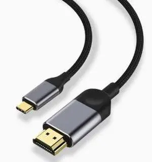 USB-C to HDMI Cable 9.8FT (3M), 4K@30Hz Type-C to HDMI Video Cable, USB-C Display Adapter Cable for Laptop USB-C to HDMI Cable 9.8FT (3M), 4K@30Hz Type-C to HDMI Video Cable, USB-C Display Adapter Cable for Laptop