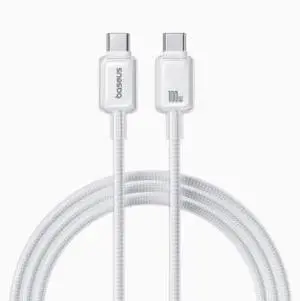 USB-C Cable 6.6FT (2M), 100W PD Fast Charging Cable with E-Marker Chip, Type-C to Type-C High Speed Data Cable USB-C Cable 6.6FT (2M), 100W PD Fast Charging Cable with E-Marker Chip, Type-C to Type-C High Speed Data Cable