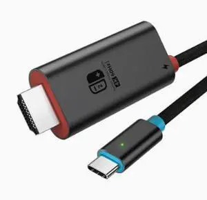 USB-C to HDMI Adapter Cable 6.6FT (2M), 4K@60Hz Video Converter Cable with Aluminum Alloy Shell for Laptop, Phone, Tablet & Game Console USB-C to HDMI Adapter Cable 6.6FT (2M), 4K@60Hz Video Converter Cable with Aluminum Alloy Shell for Laptop, Phone, Tablet & Game Console