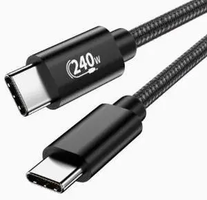 USB-C Cable 10FT (3M), USB 2.0 Type-C Charging & Data Transfer Cable, PD 240W 5A Fast Charging Cord with Tinned Copper Core for Laptop, Phone & Tablet USB-C Cable 10FT (3M), USB 2.0 Type-C Charging & Data Transfer Cable, PD 240W 5A Fast Charging Cord with Tinned Copper Core for Laptop, Phone & Tablet