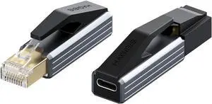 GearZap USB C to Ethernet Adapter, Portable 1Gbps Gigabit RJ45 to Type-C (Thunderbolt 4/3 Compatible) Network LAN Hub, Compatible for MacBook Pro/Air, iPhone 16 Pro/Max, iPad Pro, XPS GearZap USB C to Ethernet Adapter, Portable 1Gbps Gigabit RJ45 to Type-C (Thunderbolt 4/3 Compatible) Network LAN Hub, Compatible for MacBook Pro/Air, iPhone 16 Pro/Max, iPad Pro, XPS