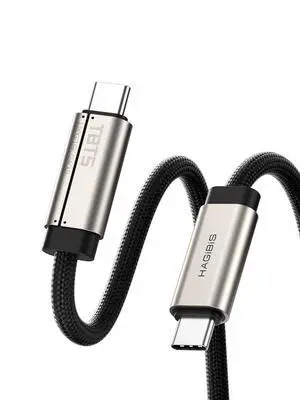 TBT5 Cable (Intel Certified), 120Gbps Data Transfer, 240W Fast Charging, 16K@60Hz Display USB-C Cable, for Thunderbolt 5/4/3, USB4, iPhone 17/16/15, MacBook, Laptops (Titanium, 3.3ft) TBT5 Cable (Intel Certified), 120Gbps Data Transfer, 240W Fast Charging, 16K@60Hz Display USB-C Cable, for Thunderbolt 5/4/3, USB4, iPhone 17/16/15, MacBook, Laptops (Titanium, 3.3ft)