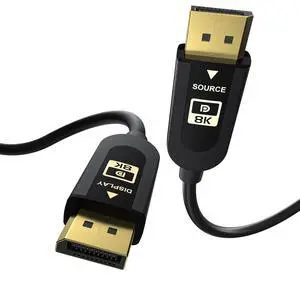 VESA Certified DisplayPort Cable 2.1, 40Gbps DP Cable (Black, 10ft) | 6K@30Hz 10K@30Hz 8K@60Hz 4K@165Hz, HDR, HDCP2.2, DSC 1.2a for Gaming Monitor PC VESA Certified DisplayPort Cable 2.1, 40Gbps DP Cable (Black, 10ft) | 6K@30Hz 10K@30Hz 8K@60Hz 4K@165Hz, HDR, HDCP2.2, DSC 1.2a for Gaming Monitor PC