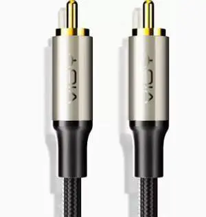 6M Digital Coaxial Audio Cable RCA Male to Male, SPDIF Cable with 24K Gold-Plated Connectors for Subwoofer, HDTV, Amplifier, Home Theater & Car Audio 6M Digital Coaxial Audio Cable RCA Male to Male, SPDIF Cable with 24K Gold-Plated Connectors for Subwoofer, HDTV, Amplifier, Home Theater & Car Audio