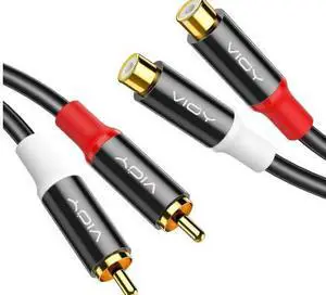 3M Dual RCA Male to Dual RCA Female Audio Cable, RCA Stereo Extension Cable Red White Connector for Projector, Amplifier, Speaker & Home Audio System 3M Dual RCA Male to Dual RCA Female Audio Cable, RCA Stereo Extension Cable Red White Connector for Projector, Amplifier, Speaker & Home Audio System