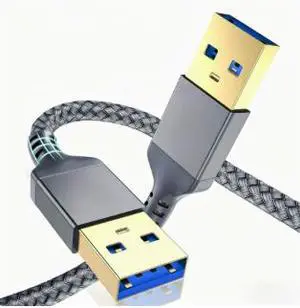 2M USB 3.0 Male to Male Data Cable, High Speed USB A to A Cable for External Hard Drive Enclosure, Laptop Cooling Pad, Hub, PC & USB Devices 2M USB 3.0 Male to Male Data Cable, High Speed USB A to A Cable for External Hard Drive Enclosure, Laptop Cooling Pad, Hub, PC & USB Devices